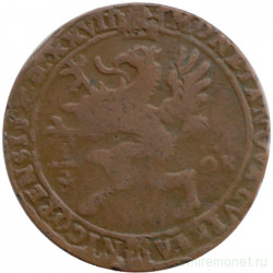 Монета. Швеция. 1/2 эре 1627 год. 